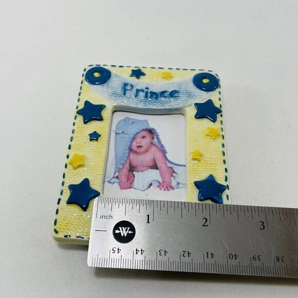 Mud Pie Picture Photo Frame Son Boy 1st Birthday Prince Newborn Baby 3D Ornate - Picture 11 of 12